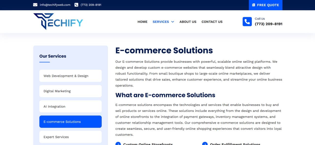 Techify E-Commerce Platform