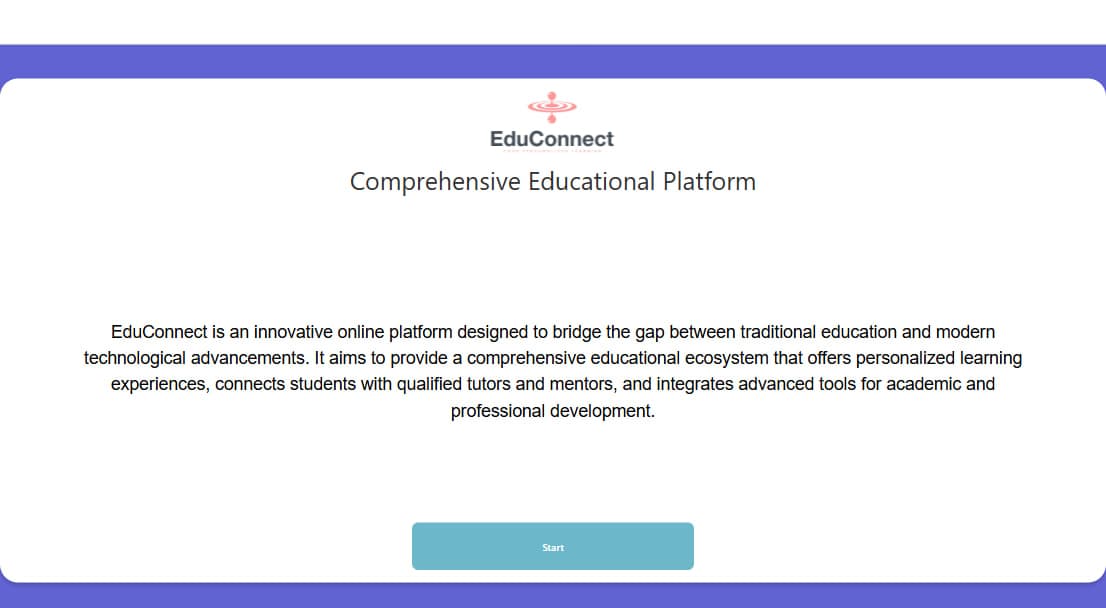 EduConnect Learning Platform