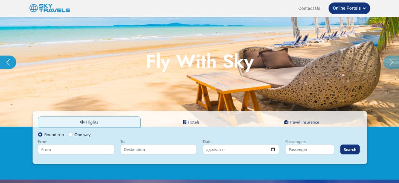 SkyTravel Booking System